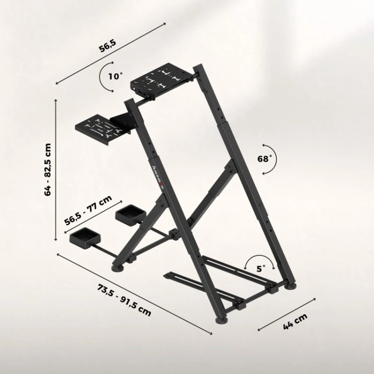 Stelaż do simracingu składany Speed 2.5 Black
