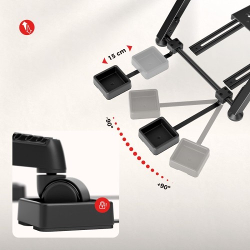 Stelaż do simracingu składany Speed 2.5 White