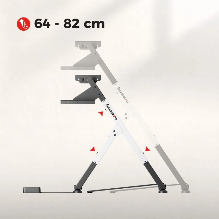 Stelaż do simracingu składany Speed 2.5 White